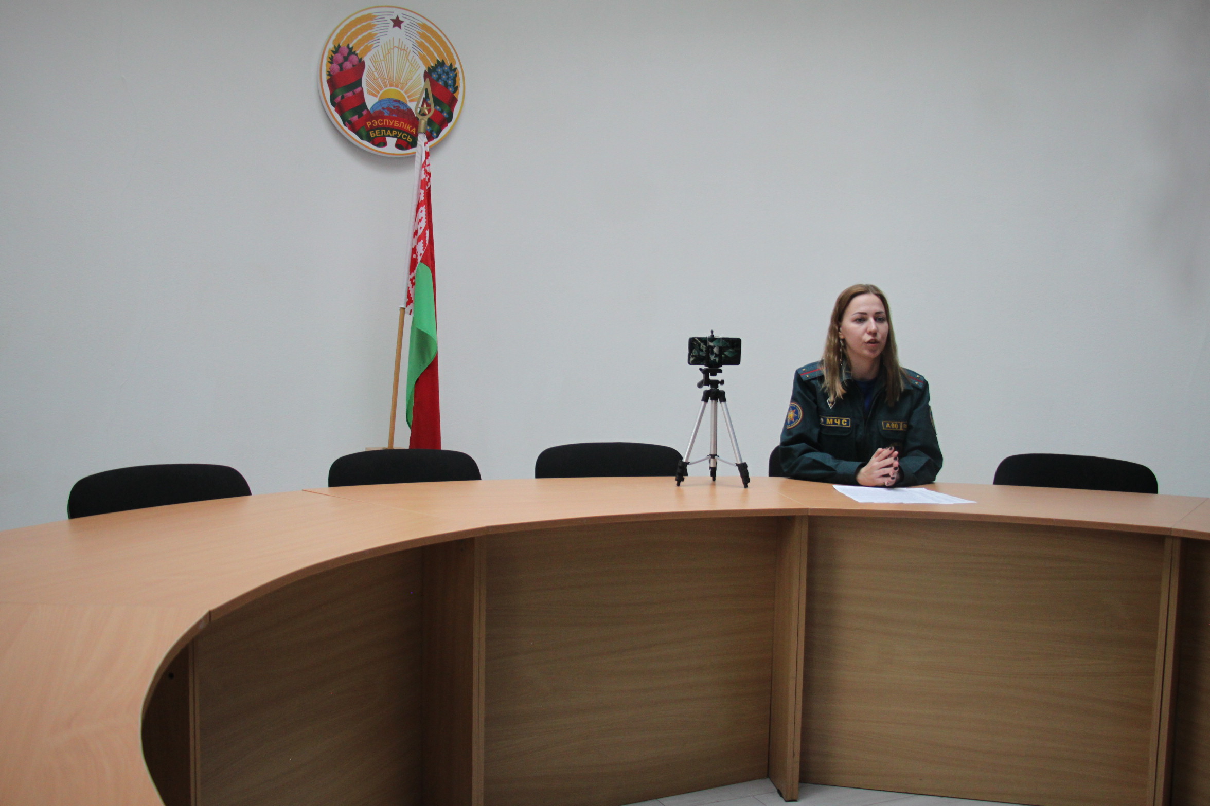 Профилактическая беседа с работником Могилевского ГОЧС